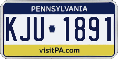 PA license plate KJU1891