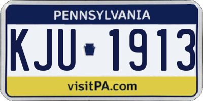 PA license plate KJU1913