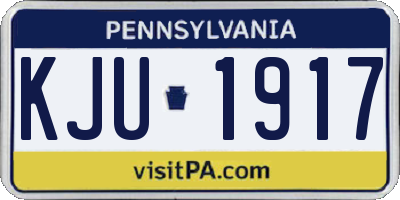 PA license plate KJU1917