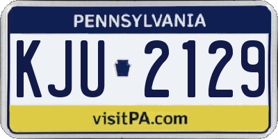 PA license plate KJU2129