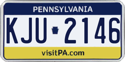 PA license plate KJU2146