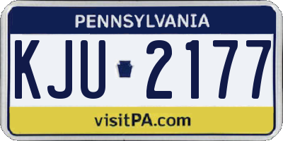 PA license plate KJU2177