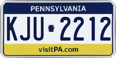 PA license plate KJU2212