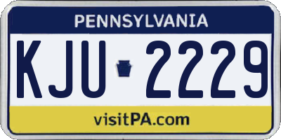 PA license plate KJU2229