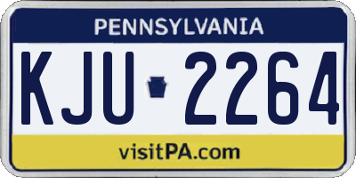 PA license plate KJU2264