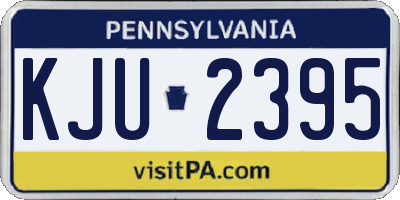 PA license plate KJU2395