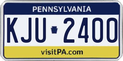 PA license plate KJU2400