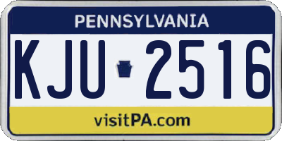 PA license plate KJU2516