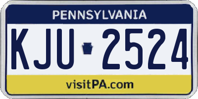 PA license plate KJU2524