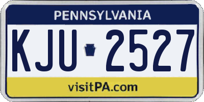 PA license plate KJU2527