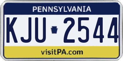 PA license plate KJU2544