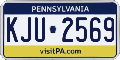 PA license plate KJU2569