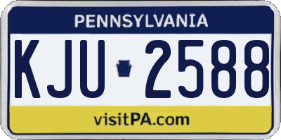 PA license plate KJU2588