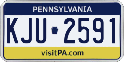 PA license plate KJU2591
