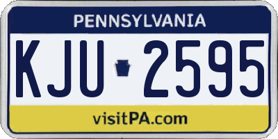 PA license plate KJU2595