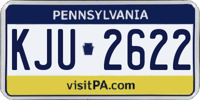 PA license plate KJU2622