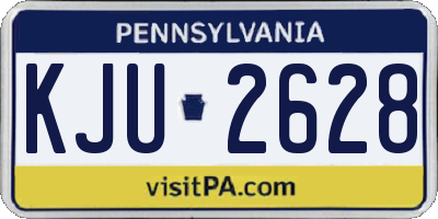 PA license plate KJU2628
