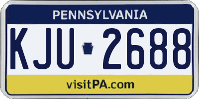 PA license plate KJU2688