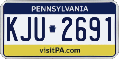 PA license plate KJU2691
