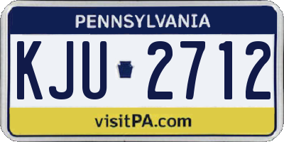 PA license plate KJU2712