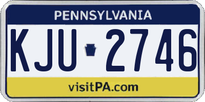 PA license plate KJU2746