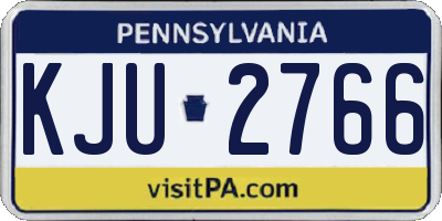 PA license plate KJU2766