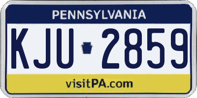 PA license plate KJU2859