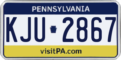 PA license plate KJU2867