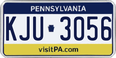 PA license plate KJU3056