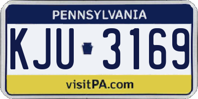 PA license plate KJU3169