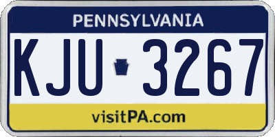 PA license plate KJU3267