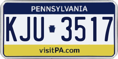 PA license plate KJU3517