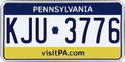 PA license plate KJU3776