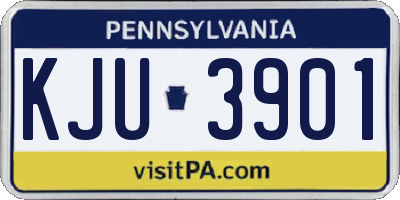 PA license plate KJU3901