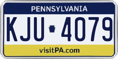 PA license plate KJU4079