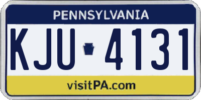 PA license plate KJU4131