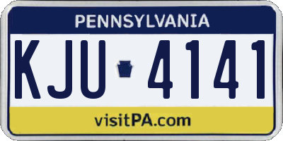 PA license plate KJU4141