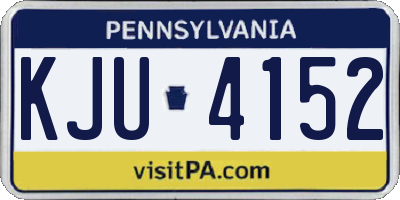PA license plate KJU4152