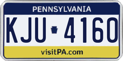 PA license plate KJU4160