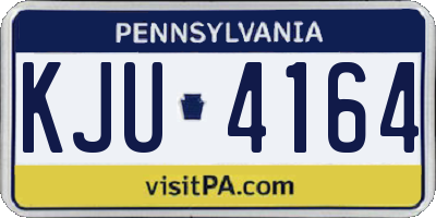 PA license plate KJU4164