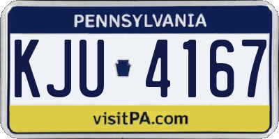 PA license plate KJU4167