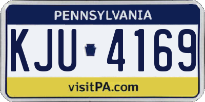 PA license plate KJU4169