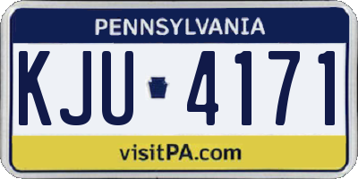 PA license plate KJU4171