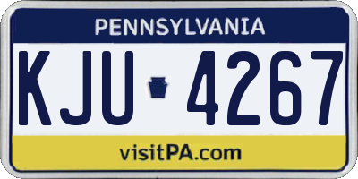 PA license plate KJU4267