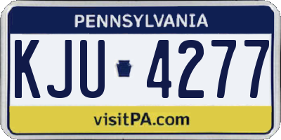 PA license plate KJU4277