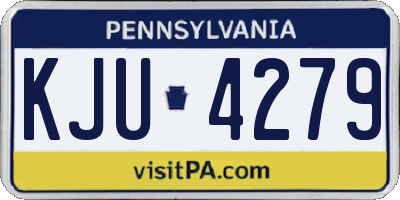 PA license plate KJU4279