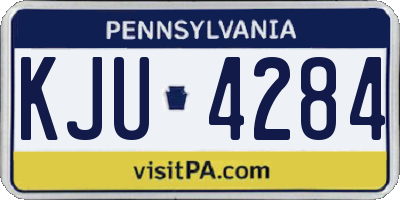 PA license plate KJU4284