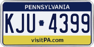PA license plate KJU4399