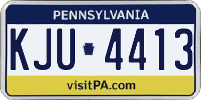PA license plate KJU4413