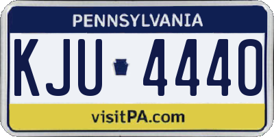 PA license plate KJU4440